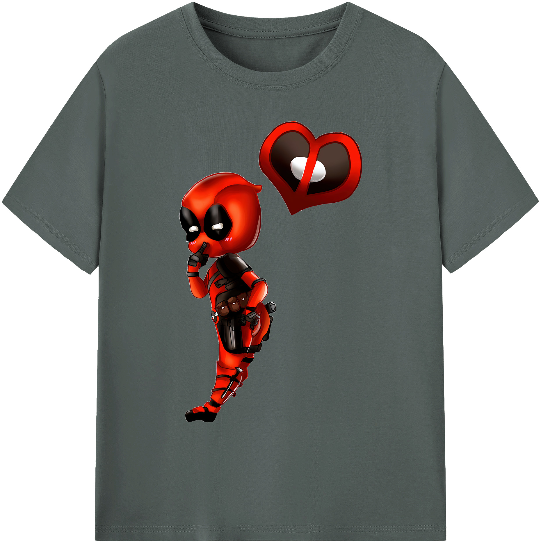 （画像用） Deadpool デッドプール 綿100％ メンズ半袖Tシャツ｜肌触りやわらか＆通気性